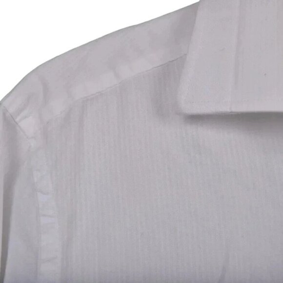 Michael Michael Kors White Button Down Dress Shirt Cotton Size 16 - Picture 3 of 10